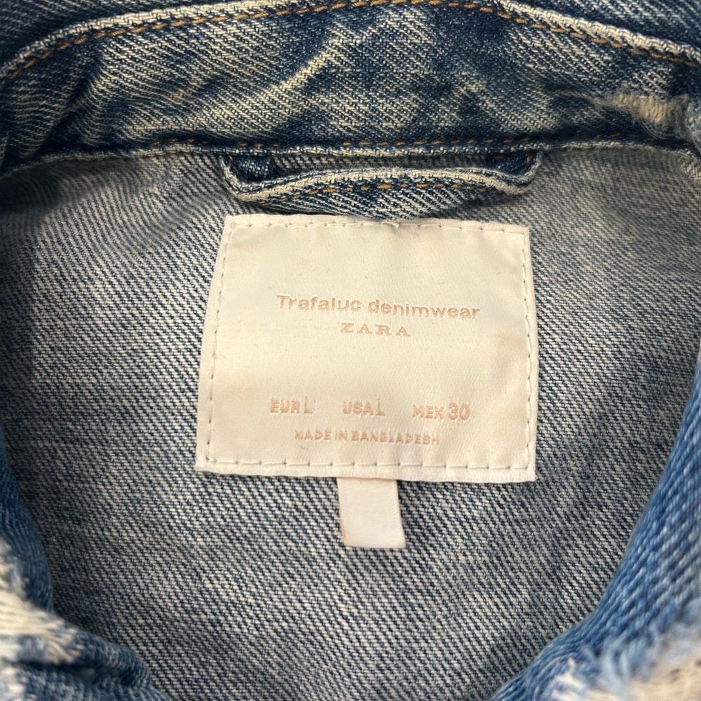 Distressed Denim Jacket - Picture 3 of 3